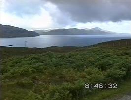 Spectacular views from the hostel across the Sound of Raasay to Skye